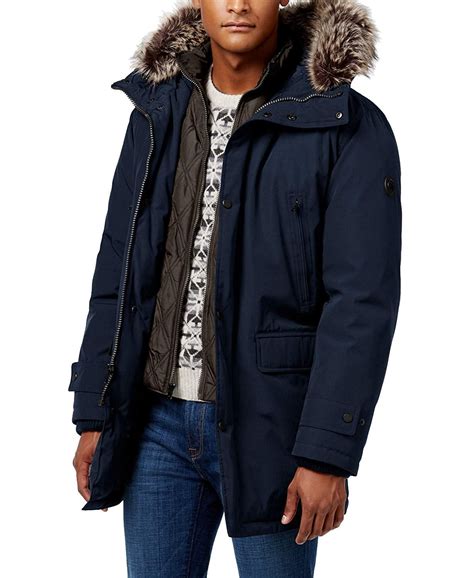 michael kors men's parka|Michael Kors husk waterproof coat.